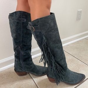 Carlos Blue Suede Boots!